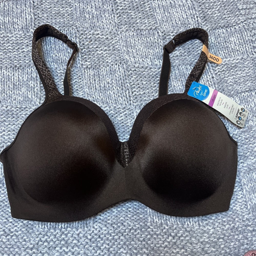NWT Playtex Secrets Bra 4823 Underwire Shapes & Supports Size 36DD Brown